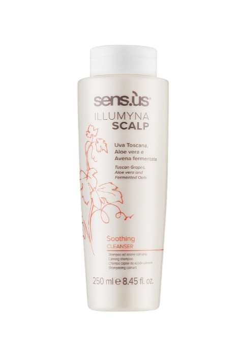 Заспокійливий шампунь для чутливої шкіри голови Sensus Illumyna Scalp Soothing Cleanser Calming Shampoo