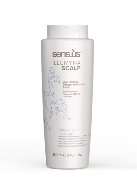 Зволожуючий шампунь детокс проти лупи Sensus Illumyna Scalp Detox Hydra Cleanser Shampoo