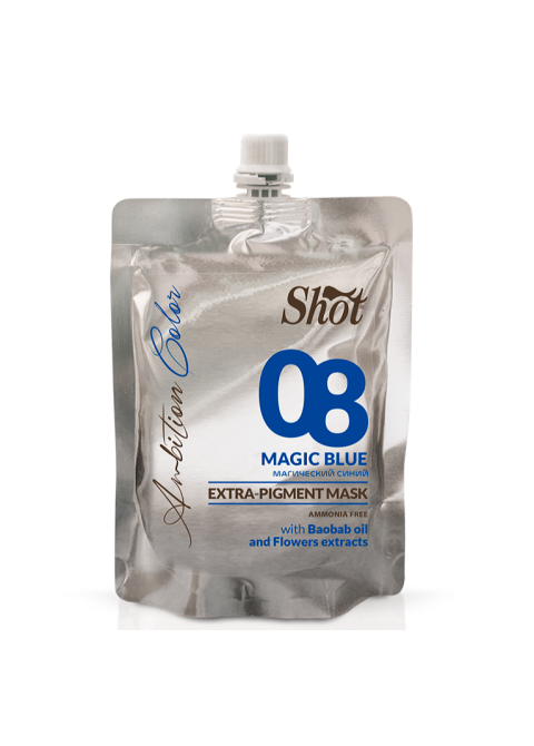 Маска тонуюча Екстра пігмент 08 Magic blue Shot Ambition Color Extra Pigment Mask 200 мл