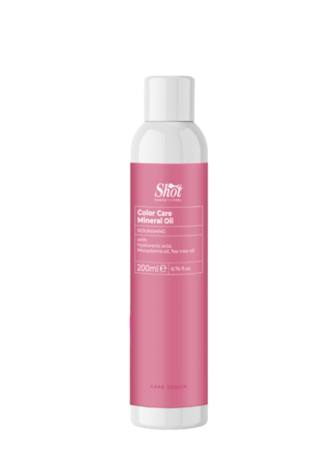 Мінеральна олія з гіалуроновою кислотою Shot Design Color Care Mineral Oil 200 мл