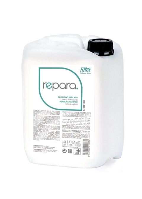 Перламутровий шампунь освіжаюча м'ята Shot Repara Shampoo 10 л