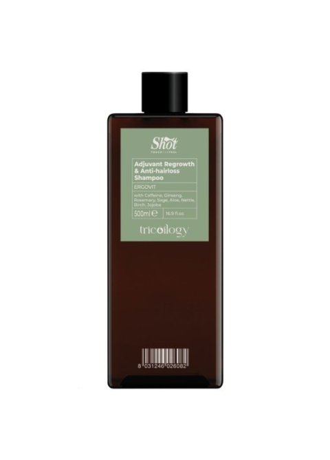 Шампунь проти випадіння волосся Shot Ergovit Adjuvant Regrowth Anti-hairloss Shampoo 500 мл