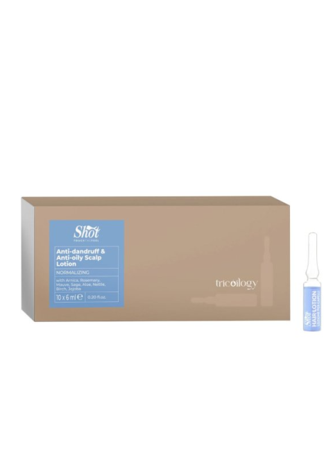 Концентрований лосьйон проти лупи для жирної шкіри голови Shot Normalizing Anti-dandruff Lotion 10*6 мл