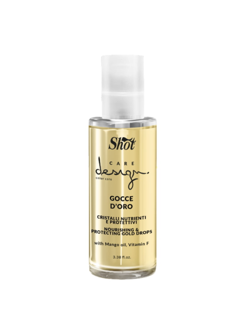 Золоті кристали для фарбованого волосся з маслом манго Shot Care Design Color Care Gold Drops 100 мл