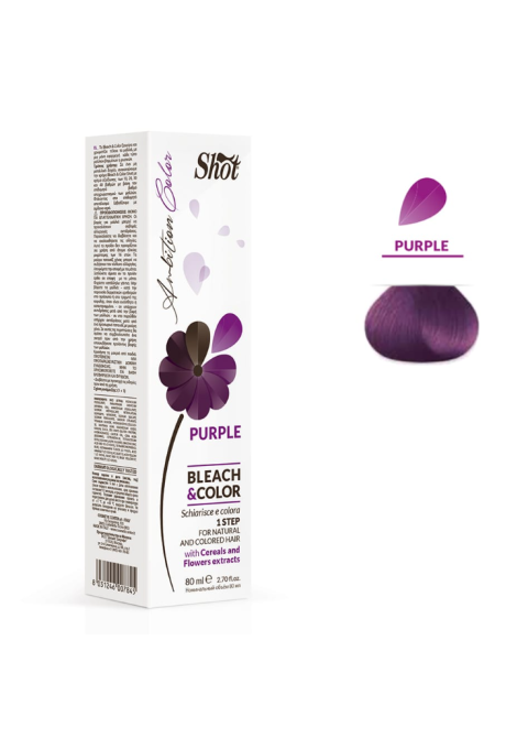 Знебарвлюючий крем з пігментом Фуксія Shot Purple Ambition Color Bleach Color 80 мл