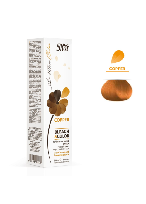 Знебарвлюючий крем з пігментом Мідний Shot Copper Ambition Color Bleach Color 80 мл