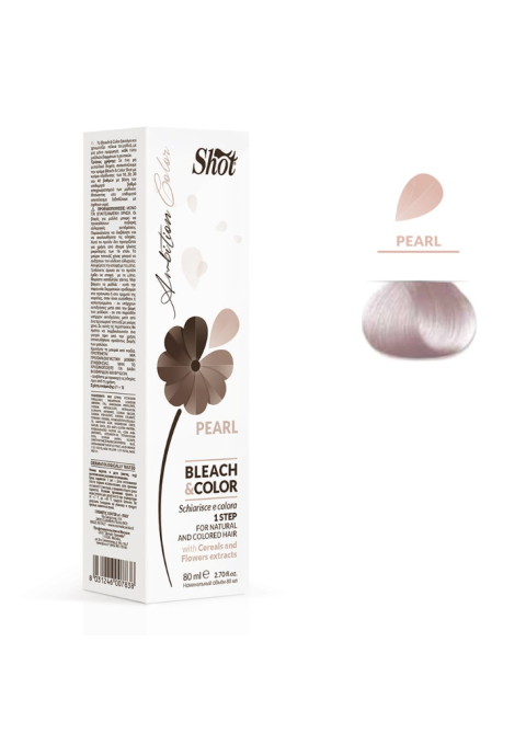 Знебарвлюючий крем з пігментом Перламутр Shot Pearl Ambition Color Bleach Color 80 мл