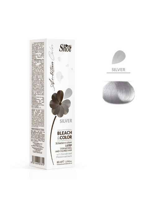 Знебарвлюючий крем з пігментом Срібло Shot Silver Ambition Color Bleach Color 80 мл
