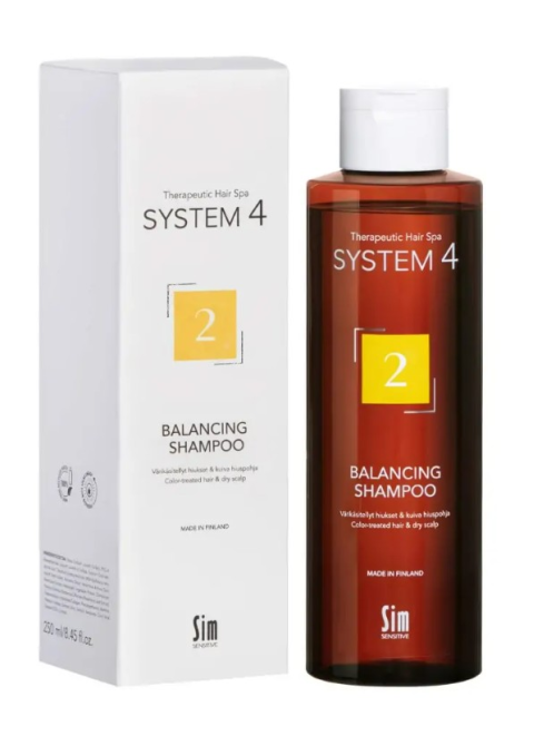 Шампунь №2 для сухого, фарбованого і пошкодженого волосся System 4 Sim Sensitive Climbazole Shampoo 2