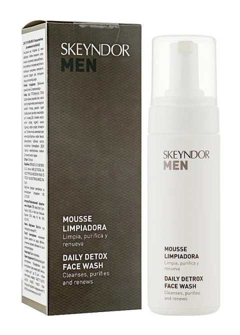 Очищуючий мус для вмивання потрійної дії Skeyndor Men Daily Detox Face Wash 150 мл