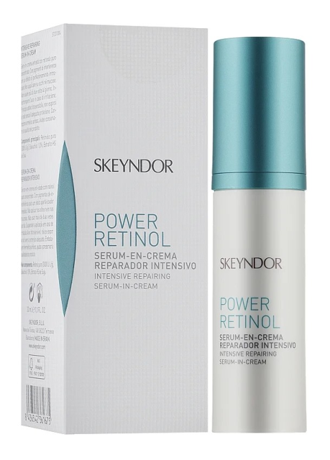 Крем-сироватка, що інтенсивно відновлює, Skeyndor Power Retinol Intensive Repairing Serum-in-Cream, 30 мл
