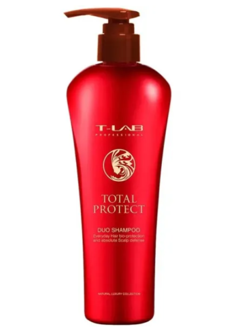 Шампунь для біозахисту й зволоження волосся T-Lab Professional Total Protect Duo Shampoo 300 мл