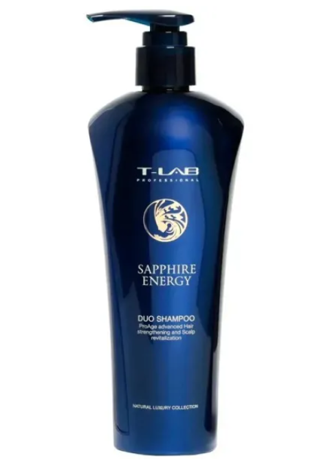 Шампунь для сили волосся та ефекту анти-ейдж T-Lab Sapphire Energy Shampoo