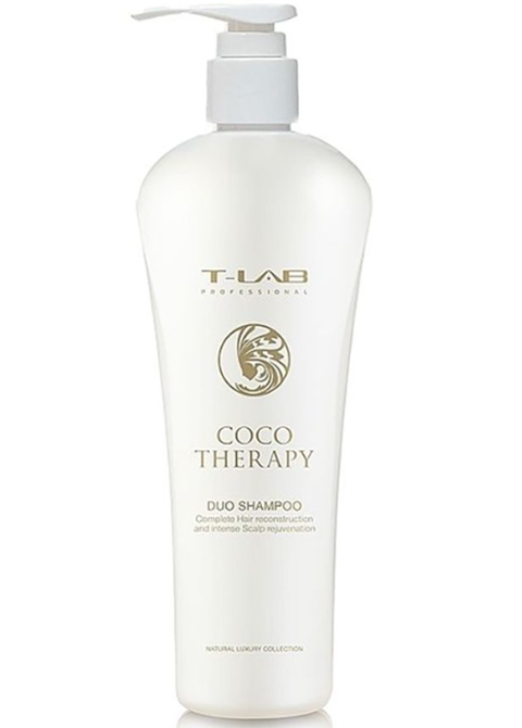 Дуо шампунь для реконструкції волосся та шкіри голови T-LAB Coco Therapy Duo Shampoo