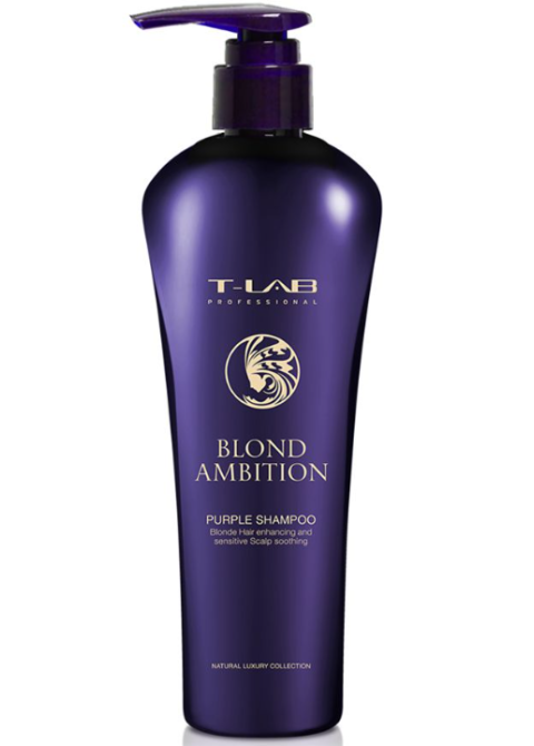 Шампунь для корекції кольору і відновлення T-Lab Professional Blond Ambition Purple Shampoo