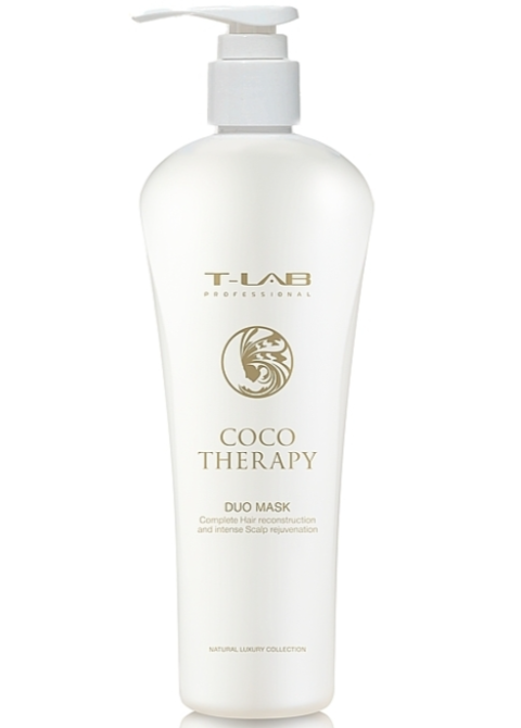 Відновлююча маска для волосся T-LAB Coco Therapy Duo Mask