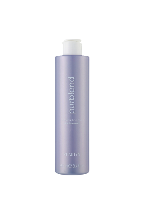 Антижовтий шампунь для фарбованого та натурального волосся Vitality's Purblond Glowing Shampoo