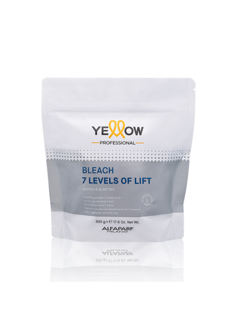 Порошок для знебарвлення волосся до 7 тонів Yellow Bleach 7 Levels of Lift 500 гр