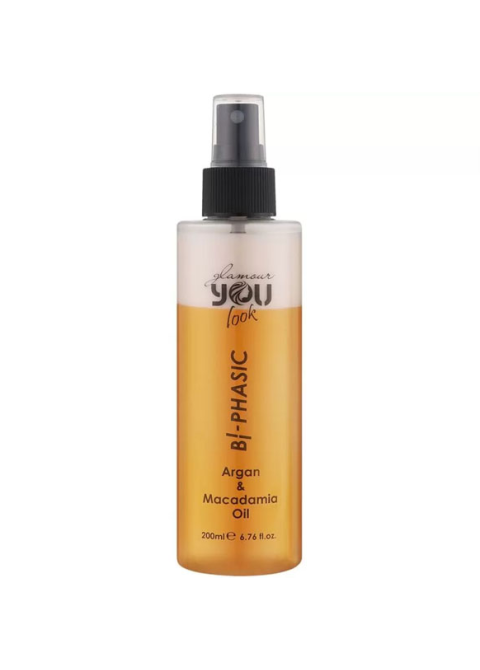 Двофазний незмивний кондиціонер для волосся You Look Bi-Phasic Argan Macadamia Oil