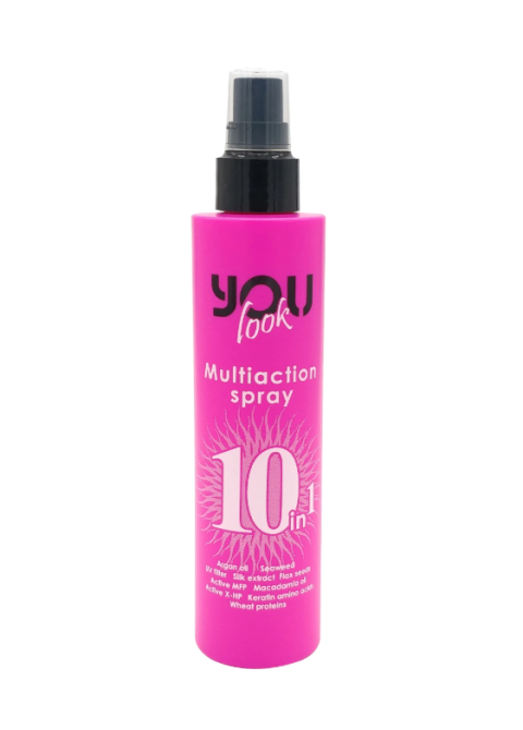 Мультиспрей миттєвої дії 10 в 1 рожевий You Look Professional Multiaction Spray 10 in 1 Pink 200 мл