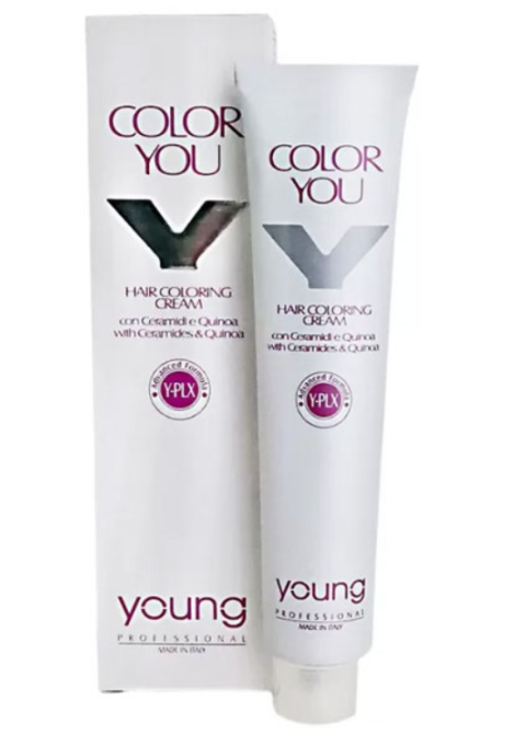 Стійка крем-фарба для волосся Young Color You Y-PLX 100 мл 1 - 8 рівень