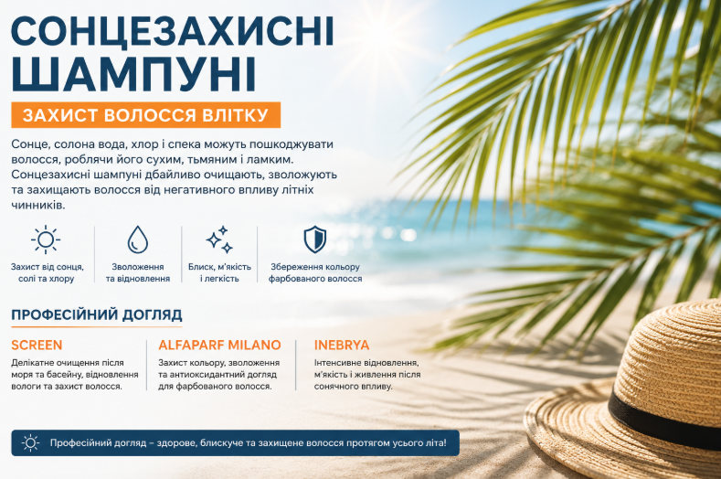 Сонцезахисні шампуні для волосся: як захистити локони влітку? 